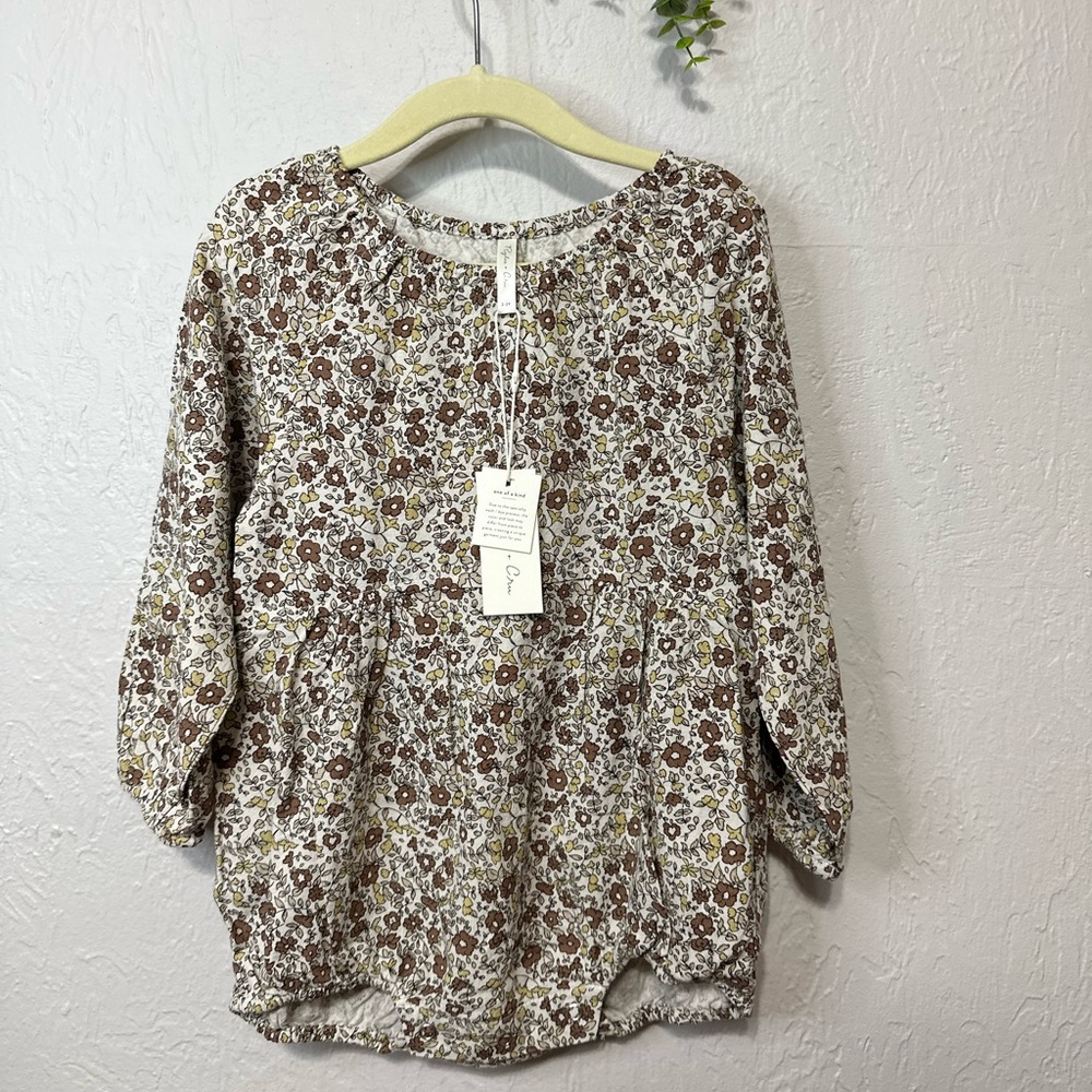 Rylee and Cru Bubble Romper Autumn Floral 2-3 - Picture 2 of 2